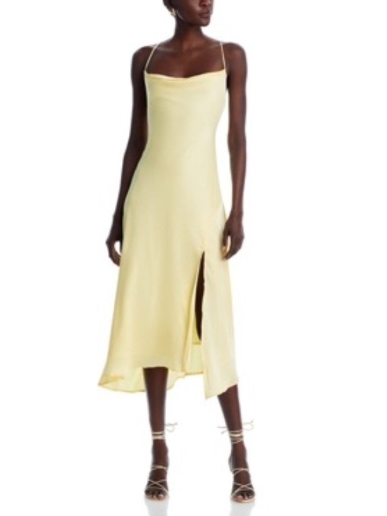 Astr The Label Strappy Cowl Neck Slip Dress Butter Size Xs